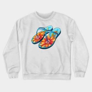 90s Retro Flip Flops Crewneck Sweatshirt